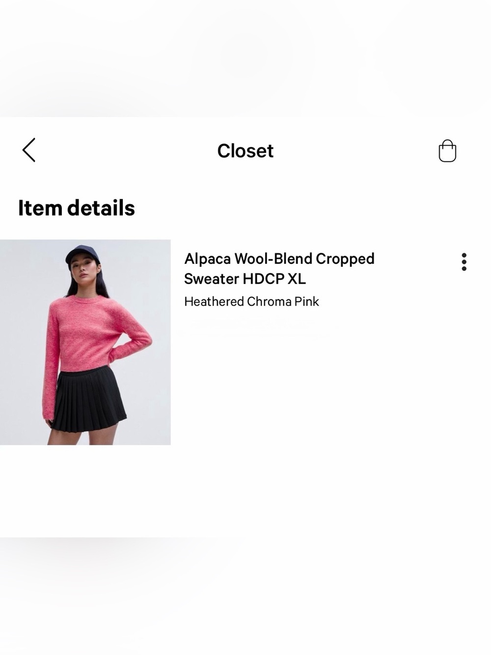 Lululemon Alpaca Wool-Blend Cropped Sweater
